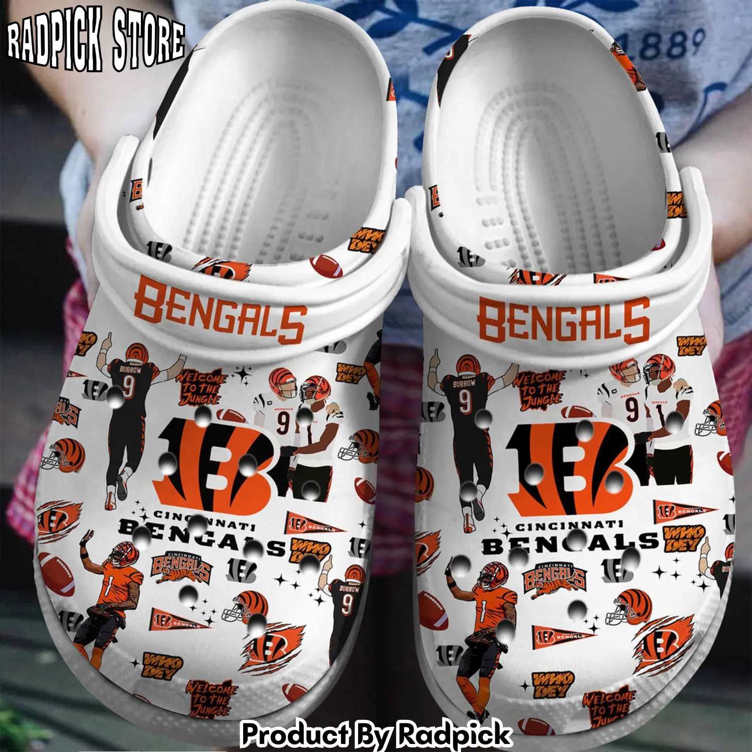 Radpick cincinnati bearcats ncaa sport clogs shoes comfortable for men women agv rp6527278
